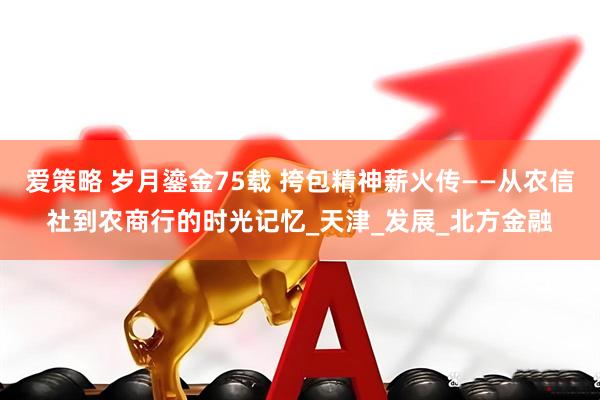 爱策略 岁月鎏金75载 挎包精神薪火传——从农信社到农商行的时光记忆_天津_发展_北方金融
