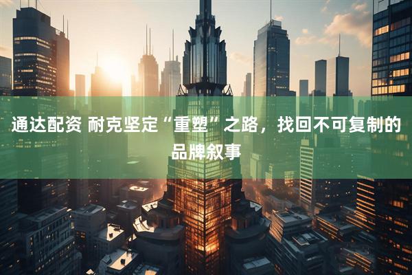 通达配资 耐克坚定“重塑”之路，找回不可复制的品牌叙事